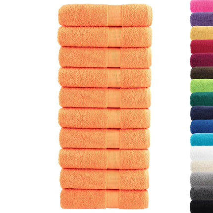 Asciugamani SOLUND 10 pz Arancioni 50x100 cm 600 g/mÃƒâ€šÃ‚Â²