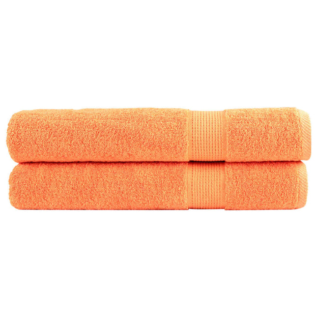 Asciugamani SOLUND 2 pz Arancione 100x200 cm 600 g/mÃ‚Â²