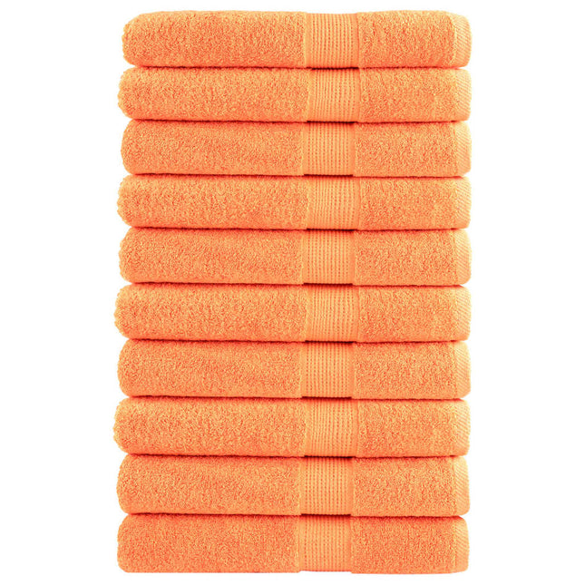 Asciugamani SOLUND 10 pz Arancione 100x200 cm 600 g/mÂ²