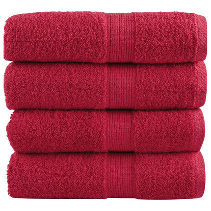 Salviette Premium SOLUND 4 pz Rosse 30x30 cm 600 g/mÂ²