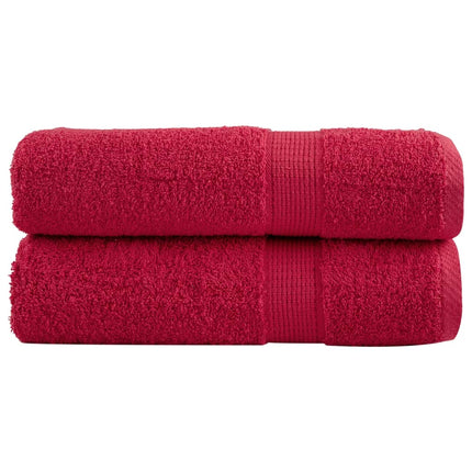 Asciugamani Premium SOLUND 2 pz Rossi 50x100 cm 600 g/mÂ²