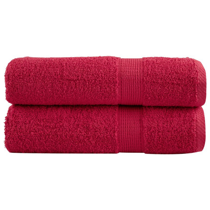 Asciugamani da Bagno SOLUND 2 pz Viola 70x140 cm 600 g/mÂ²