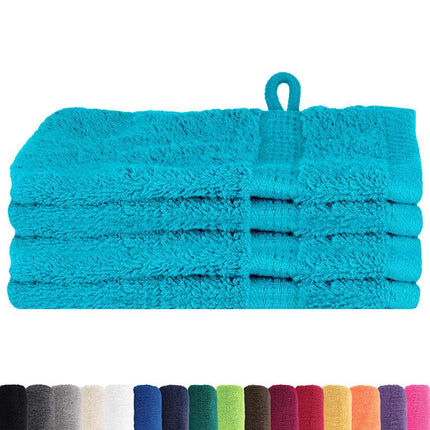 Fazzoletti 4 pcs Turchese 15 x 21 cm Cotone
