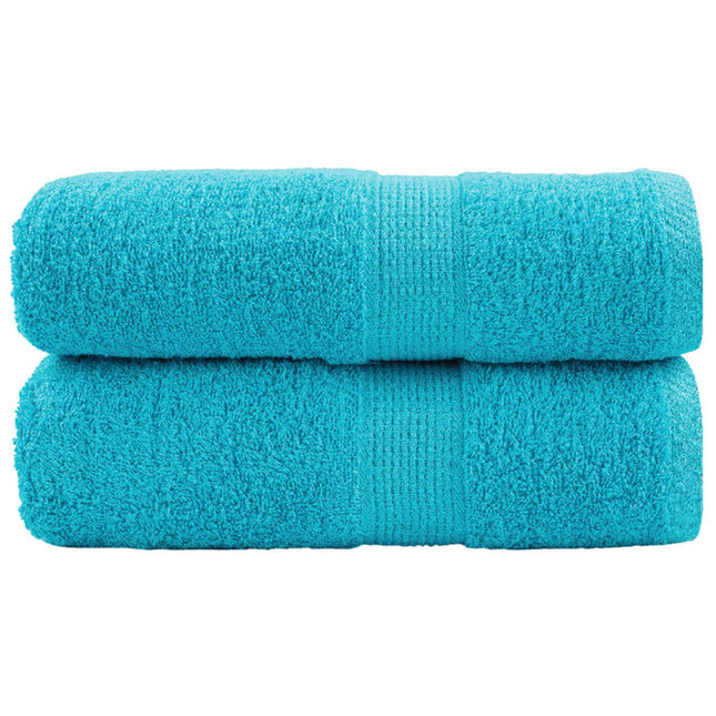 Asciugamani Ospiti SOLUND 2 pz Turchesi 30x50 cm 600 g/mÂ²