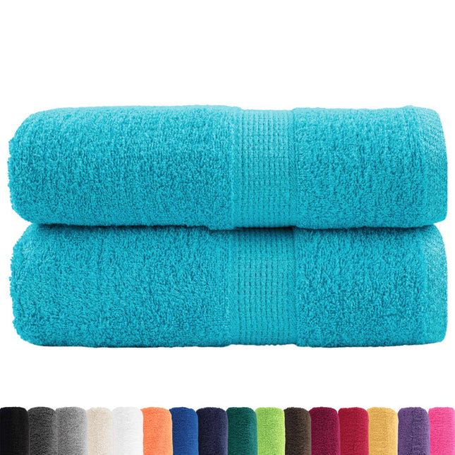 Asciugamani Ospiti SOLUND 2 pz Turchesi 30x50 cm 600 g/mÂ²