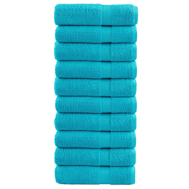 Asciugamani Premium SOLUND 10pz Turchesi 50x100cm 600 g/mÃ‚Â²