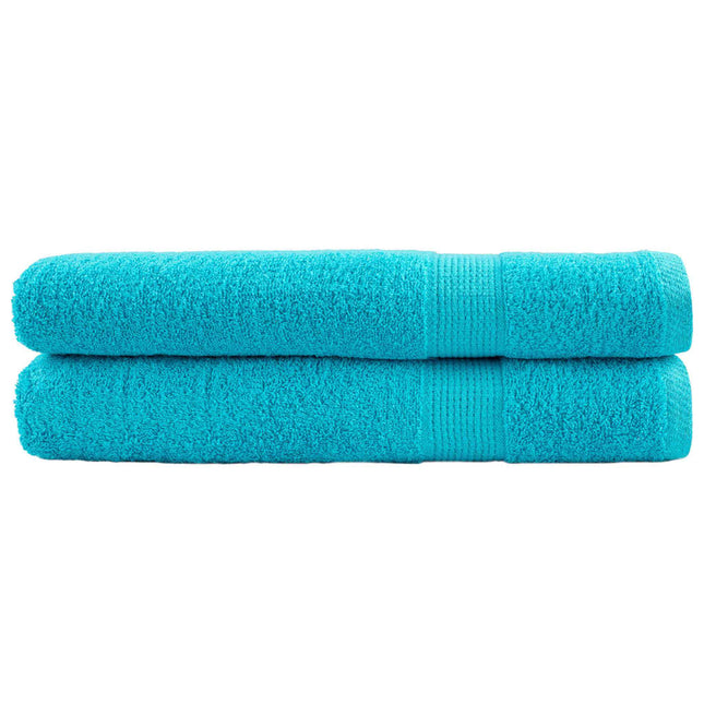 Asciugamani Premium SOLUND 2pz Turchesi 100x200cm 600 g/mÂ²
