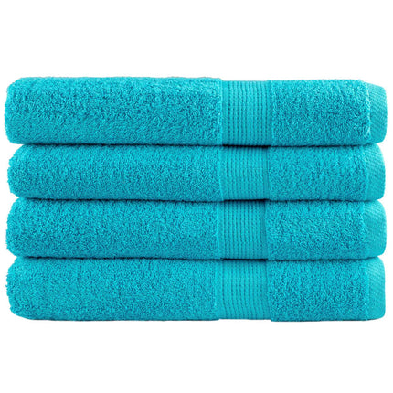 Asciugamani Premium SOLUND 4pz Turchese 100x200cm 600 g/mÃƒâ€šÃ‚Â²