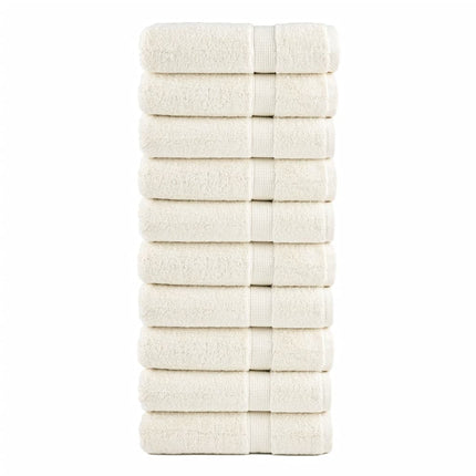 Asciugamani Premium SOLUND 10 pz Crema 50x100 cm 600 g/mÃƒâ€šÃ‚Â²