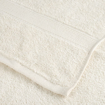 Asciugamani da Doccia SOLUND 4 pz Crema 70x140 cm 600 g/mÃ‚Â²