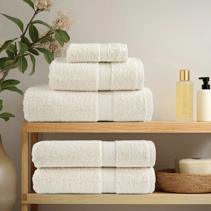 Asciugamani Premium SOLUND 2 pz Crema 100x200 cm 600 g/mÃƒâ€šÃ‚Â²