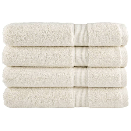 Asciugamani Premium SOLUND 4 pz Crema 100x200 cm 600 g/mÃƒâ€šÃ‚Â²