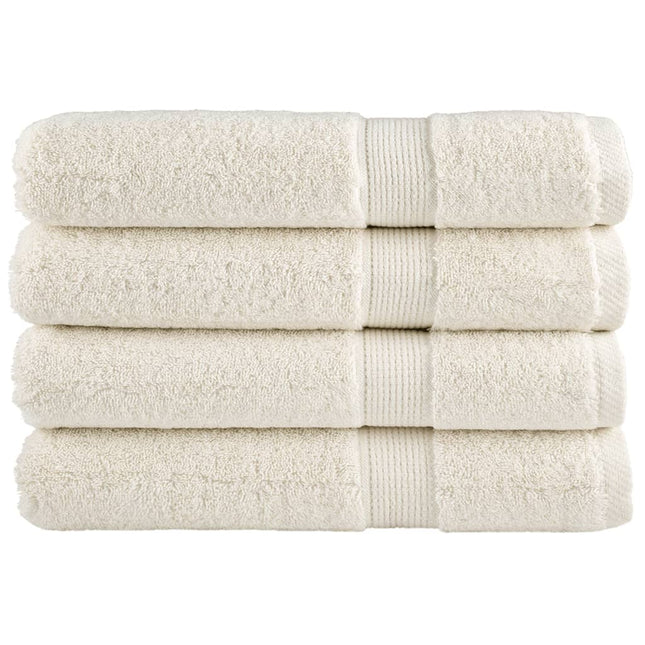 Asciugamani Premium SOLUND 4 pz Crema 100x200 cm 600 g/mÃ‚Â²