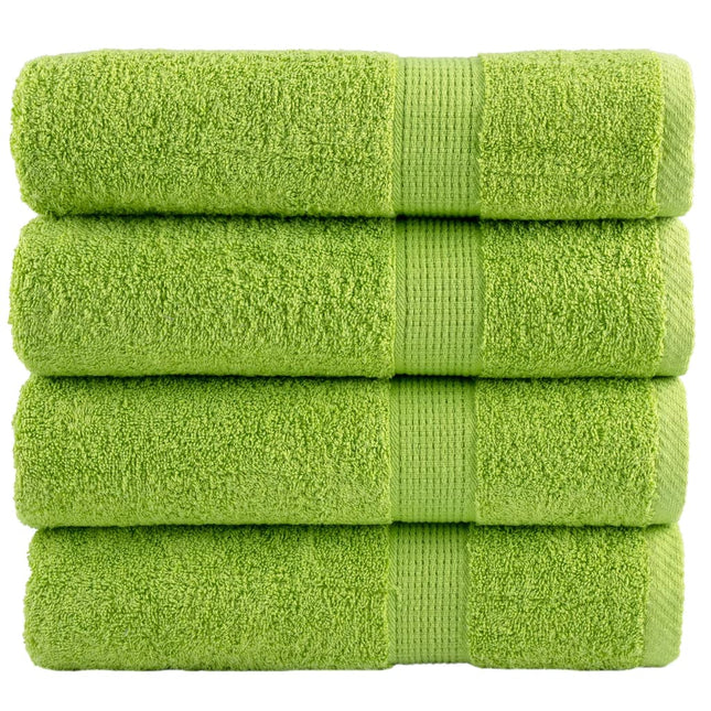 Asciugamani da Doccia SOLUND 4 pz Mela 70x140 cm 600 g/mÂ²