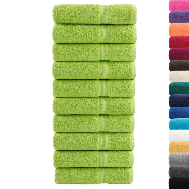 Asciugamani da Doccia SOLUND 10 pz Mela 70x140 cm 600 g/mÂ²