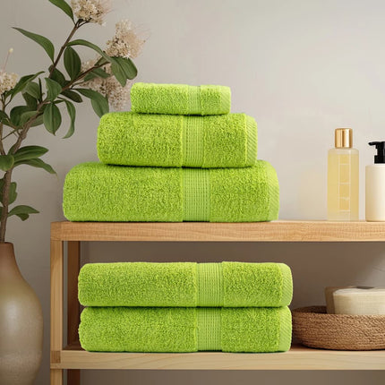 Asciugamani Premium SOLUND 2 pz Verdi 100x200 cm 600 g/mÃ‚Â²