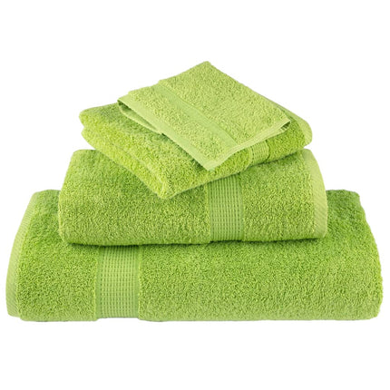 Asciugamani Premium SOLUND 2 pz Verdi 100x200 cm 600 g/mÃ‚Â²