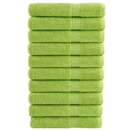 Asciugamani Premium SOLUND 10pz Verdi 100x200 cm 600 g/mÃ‚Â²