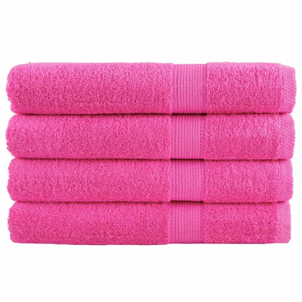 Asciugamani SOLUND 4 pz Rosa 100x200 cm 600 g/mÃƒâ€šÃ‚Â²