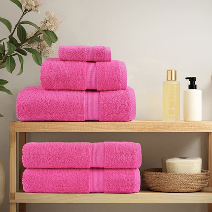 Asciugamani SOLUND 4 pz Rosa 100x200 cm 600 g/mÃƒâ€šÃ‚Â²
