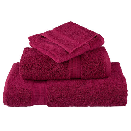 Set ASciugamani SOLUND 8 pz Bordeaux 600 gsm