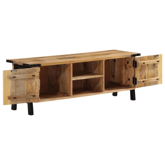 Mobile Porta TV 110x35x40 cm in Legno Massello di Mango