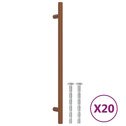 Maniglie per Mobili 20 pz Bronzo 224 mm in Acciaio Inox