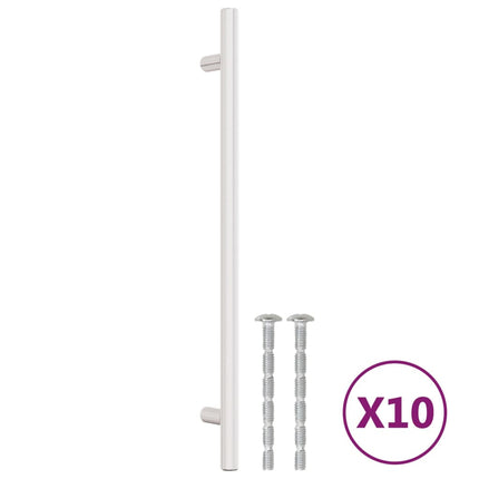 Maniglie per Mobili 10 pz Argento 224 mm in Acciaio Inox