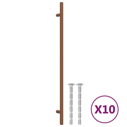 Maniglie per Mobili 10 pz Bronzo 320 mm in Acciaio Inox