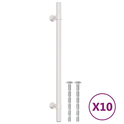 Maniglie per Mobili 10 pz Argento 192 mm in Acciaio Inox