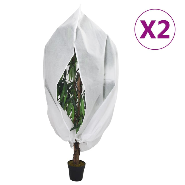 Coperture con Cerniera per Piante 2pz 70 g/mÃ‚Â² 1x1,55 m