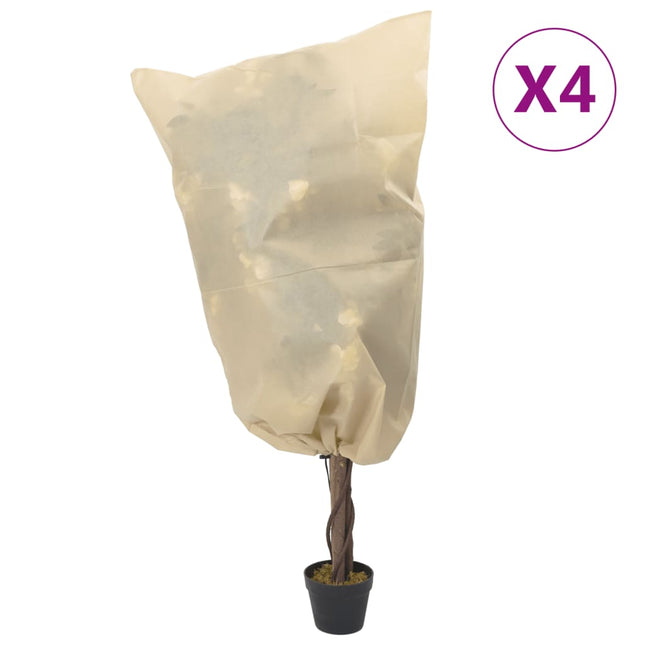 Coperture con Coulisse per Piante 4pz 70 g/mÂ² 0,8x1 m