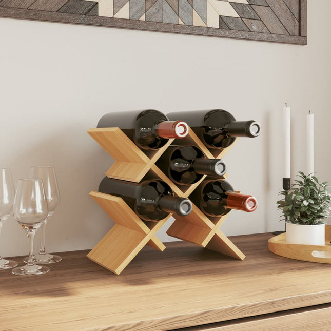 Portabottiglie di Vino per 5 Bottiglie 41x15x25 cm in BambÃ¹