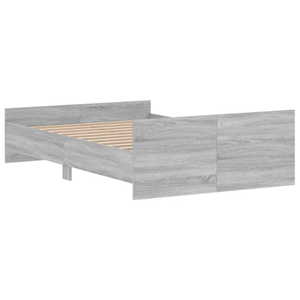 Giroletto con Testiera e Pediera Grigio Sonoma 120x200 cm