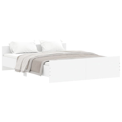 Giroletto con Testiera e Pediera Bianco 160x200 cm