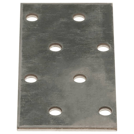 Piastre Forate 60 pz 2 mm 80x40 mm Acciaio Zincato