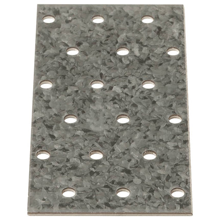 Piastre Forate 40 pz 2 mm 120x60 mm Acciaio Zincato