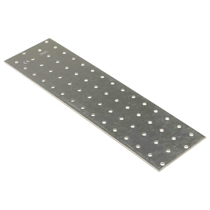 Piastre Forate 20 pz 2 mm 300x80 mm Acciaio Zincato