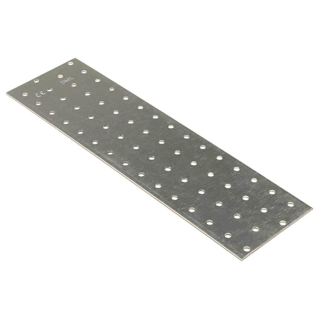Piastre Forate 20 pz 2 mm 300x80 mm Acciaio Zincato