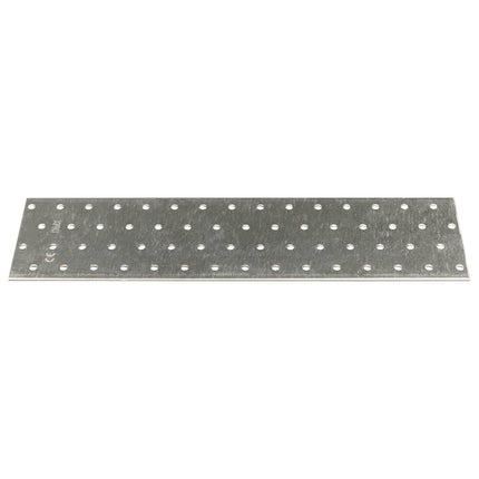 Piastre Forate 20 pz 2 mm 300x80 mm Acciaio Zincato