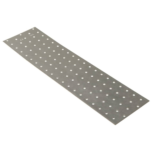 Piastre Forate 20 pz 2 mm 400x100 mm Acciaio Zincato
