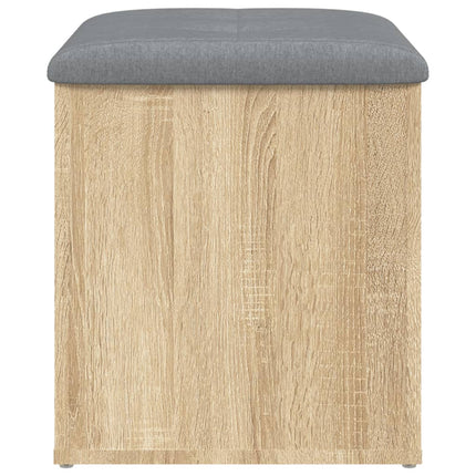 Panca Portaoggetti Rovere Sonoma 42x42x45 cm Legno Multistrato