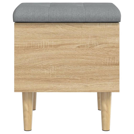 Panca Portaoggetti Rovere Sonoma 42x42x46 cm Legno Multistrato