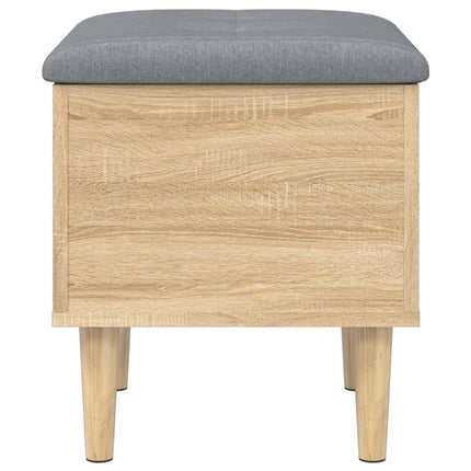 Panca Portaoggetti Rovere Sonoma 42x42x46 cm Legno Multistrato