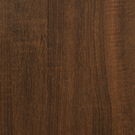 Panca Portaoggetti Rovere Marrone 102x42x46cm Legno Multistrato