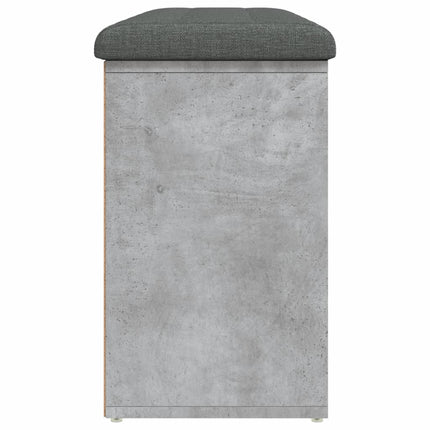 Panca Porta Scarpe Grigio Cemento 102x32x50cm Legno Multistrato