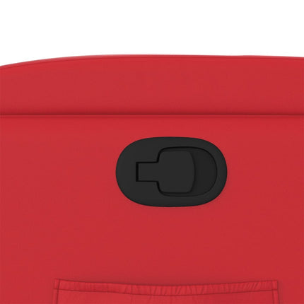 Poltrona Alzapersona Reclinabile Rosso in Similpelle