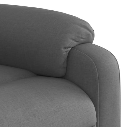 Poltrona Alzapersona Reclinabile Elettrica Grigio Scuro Tessuto