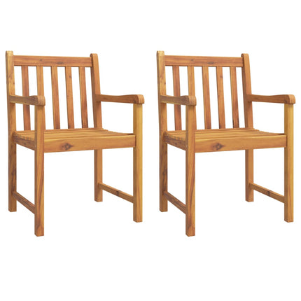 Set da Pranzo per Giardino 3 pz in Legno Massello di Acacia
