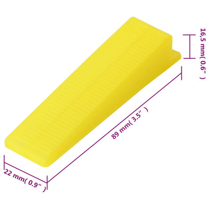 Sistema di Livellamento per Piastrelle 250 Cunei 500 Clip 1 mm